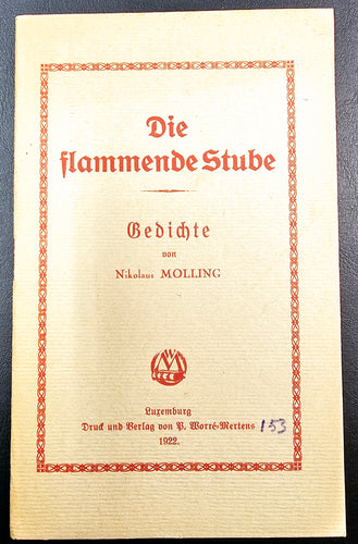 Die flammende Stube - Gedichte von Nikolaus Molling