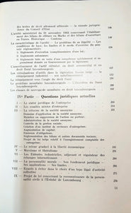 Mélanges de Droit Luxembourgeois