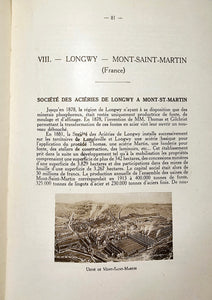Esch sur Alzette et le Bassin Minier 1901-1926