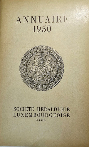 Annuaire 1950 Société Héraldique Luxembourgeoise