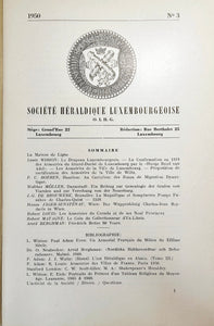 Annuaire 1950 Société Héraldique Luxembourgeoise