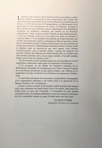 Les plus beaux manuscrits de l'abbaye d'Echternach conservés à Paris
