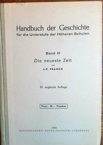Handbuch der Geschichte für Unterstufe der Höheren Schulen