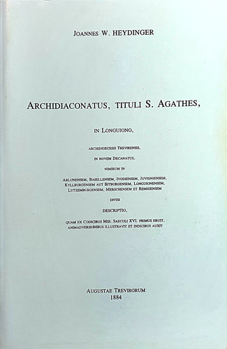 Archidiaconatus, Tituli S. Agathes