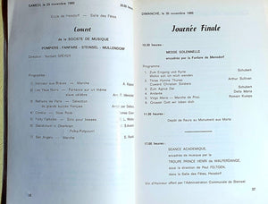 "L'Echo de l'Alzette" Pompiers et Fanfare Heisdorf 75e anniversaire 1905-1980