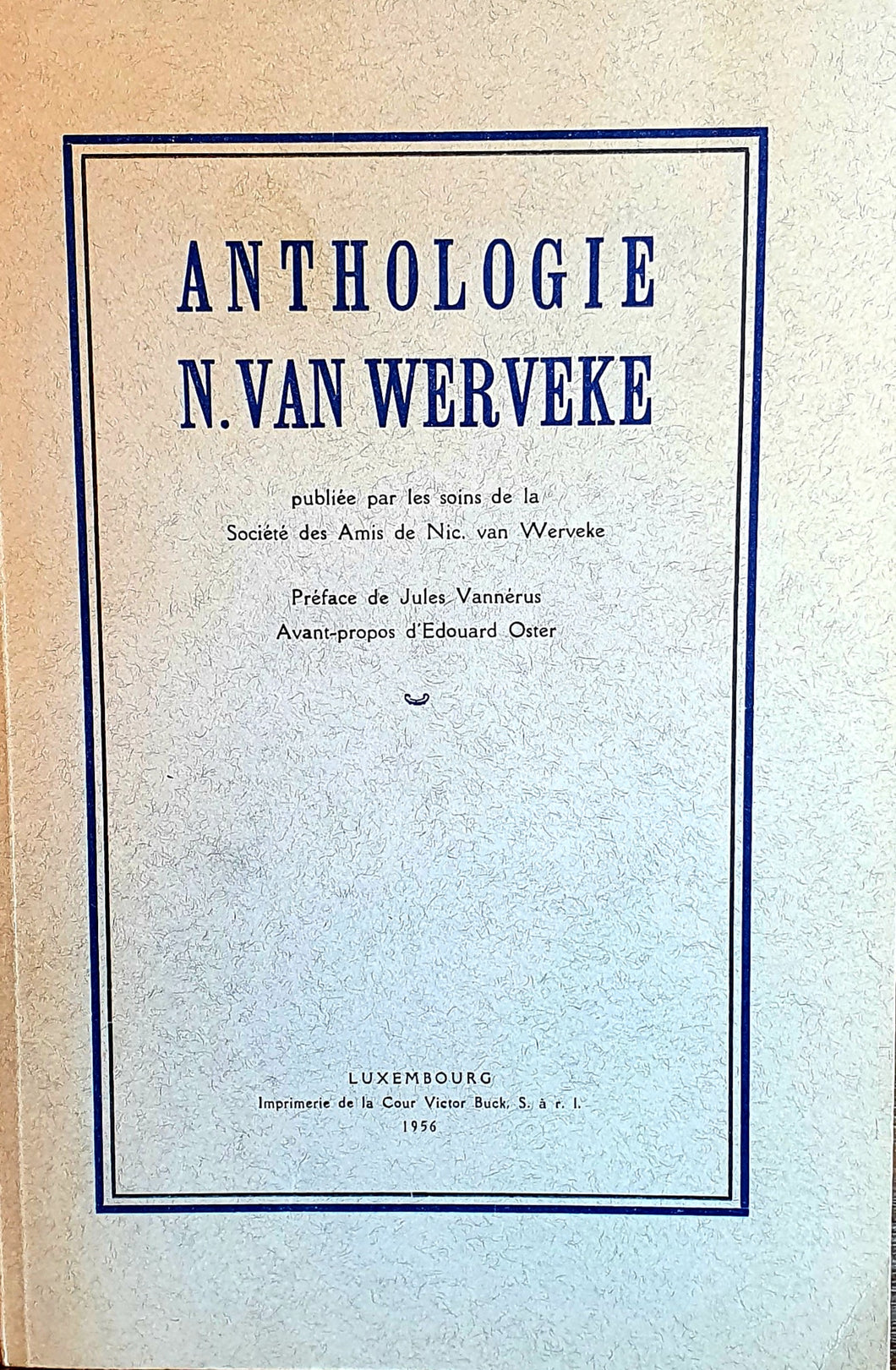 Anthologie N. Van Werveke