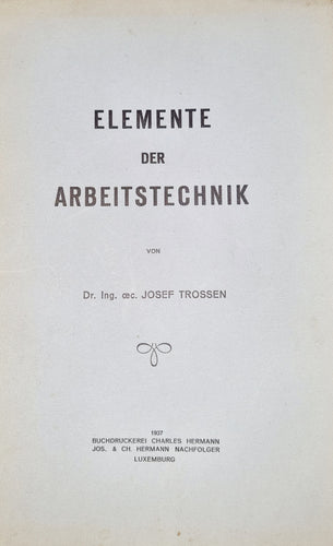 Elemente der Arbeitstechnik