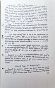 "Précis d'Instruction Criminelle en Droit Luxembourgeois" Volume II