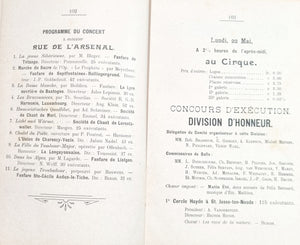 Union Dramatique - Livret - Programme - Concours international de chant et festival 1899