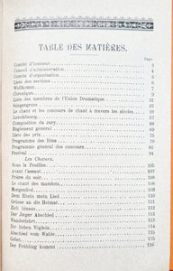 Union Dramatique - Livret - Programme - Concours international de chant et festival 1899